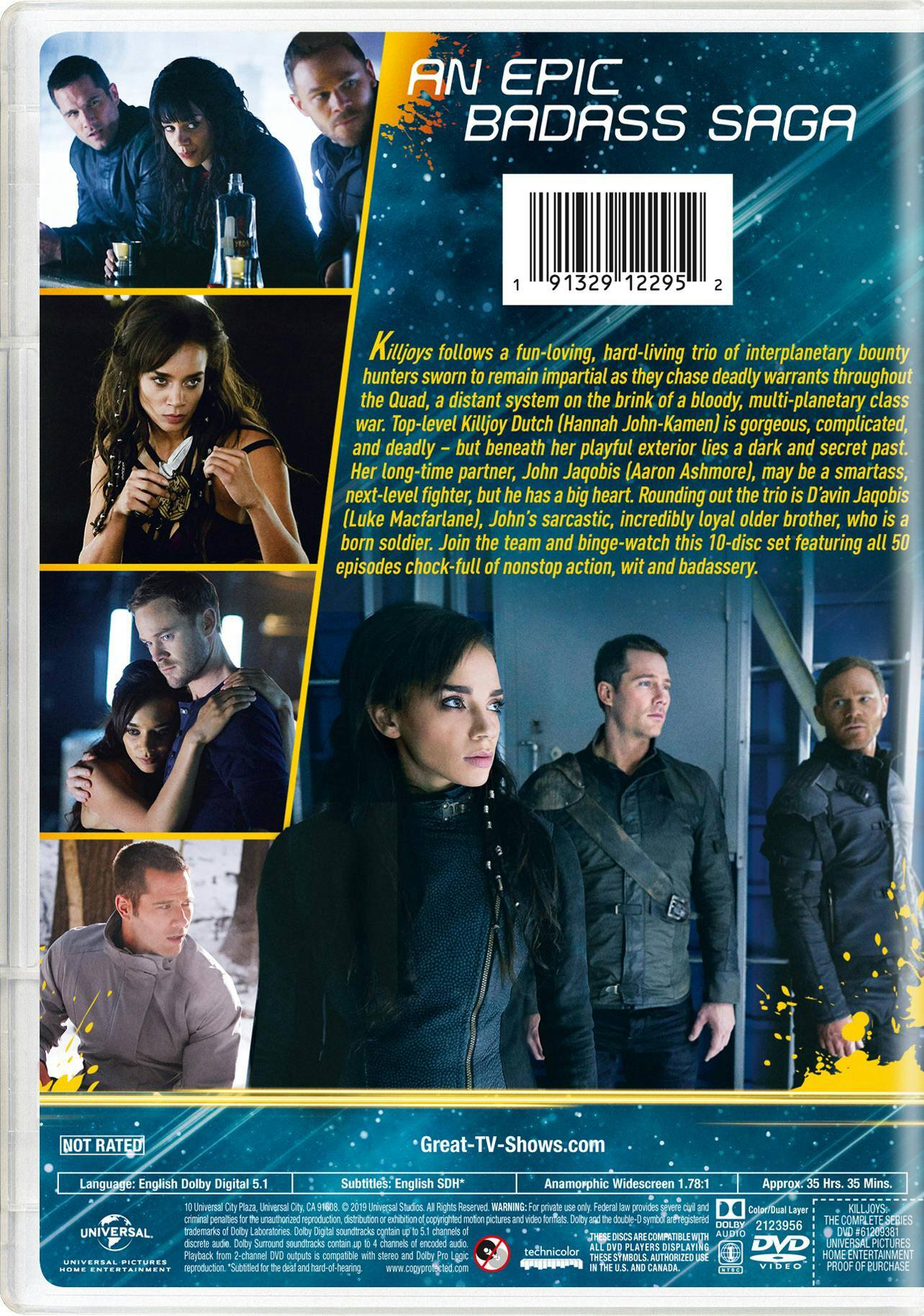 Angle. Killjoys: Seasons One - Five (DVD Set) [DVD].