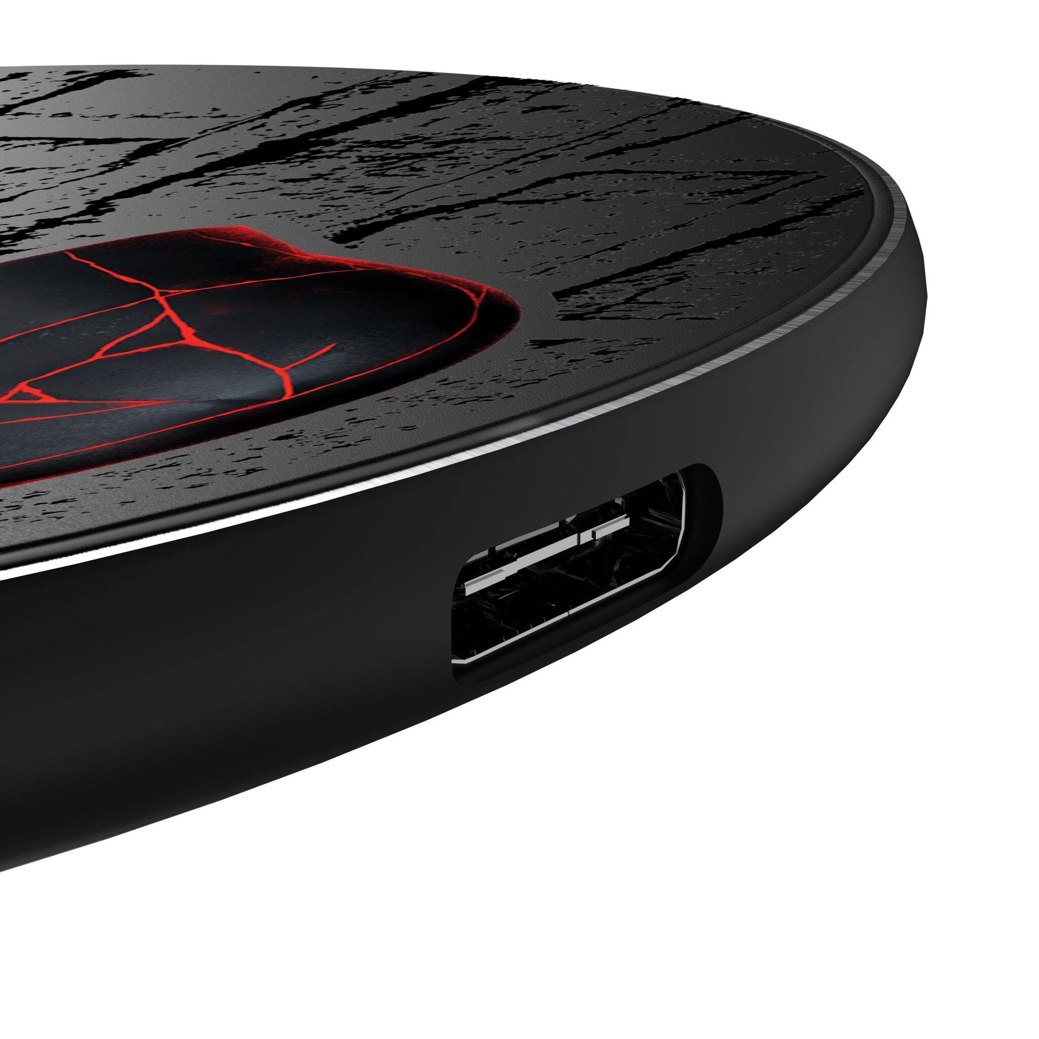 Left. Keyscaper - Star Wars: The Force Awakens Iconic 15-Watt Wireless Charger - Kylo Ren.