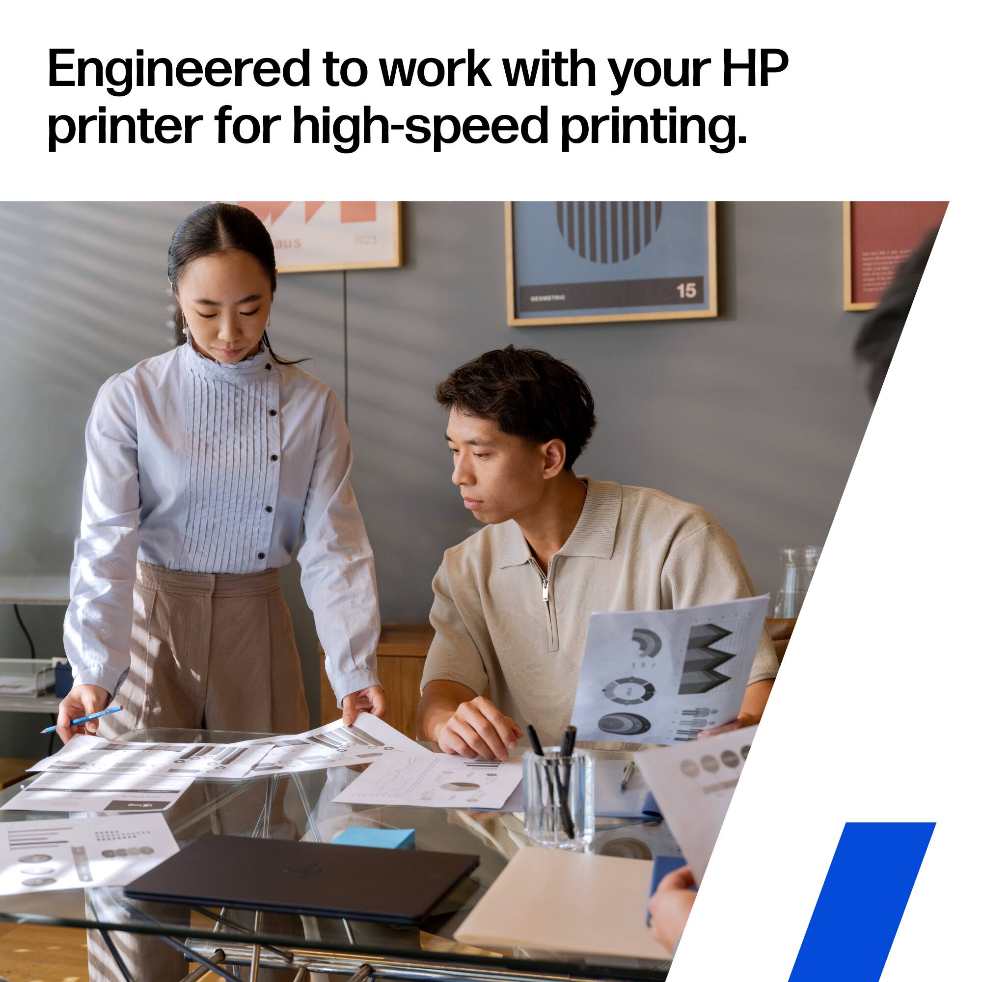 Engineered to work with your HP printer for high-speed printing.