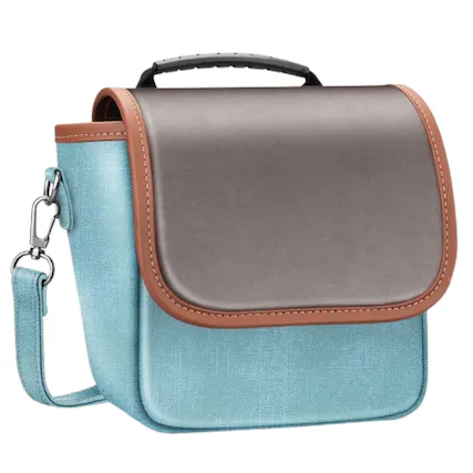Front. Stock Preferred - For Polaroid Originals OneStep 2 VF Instant Film Camera Carrying Case Travel Bag Turquoise - Turquoise.