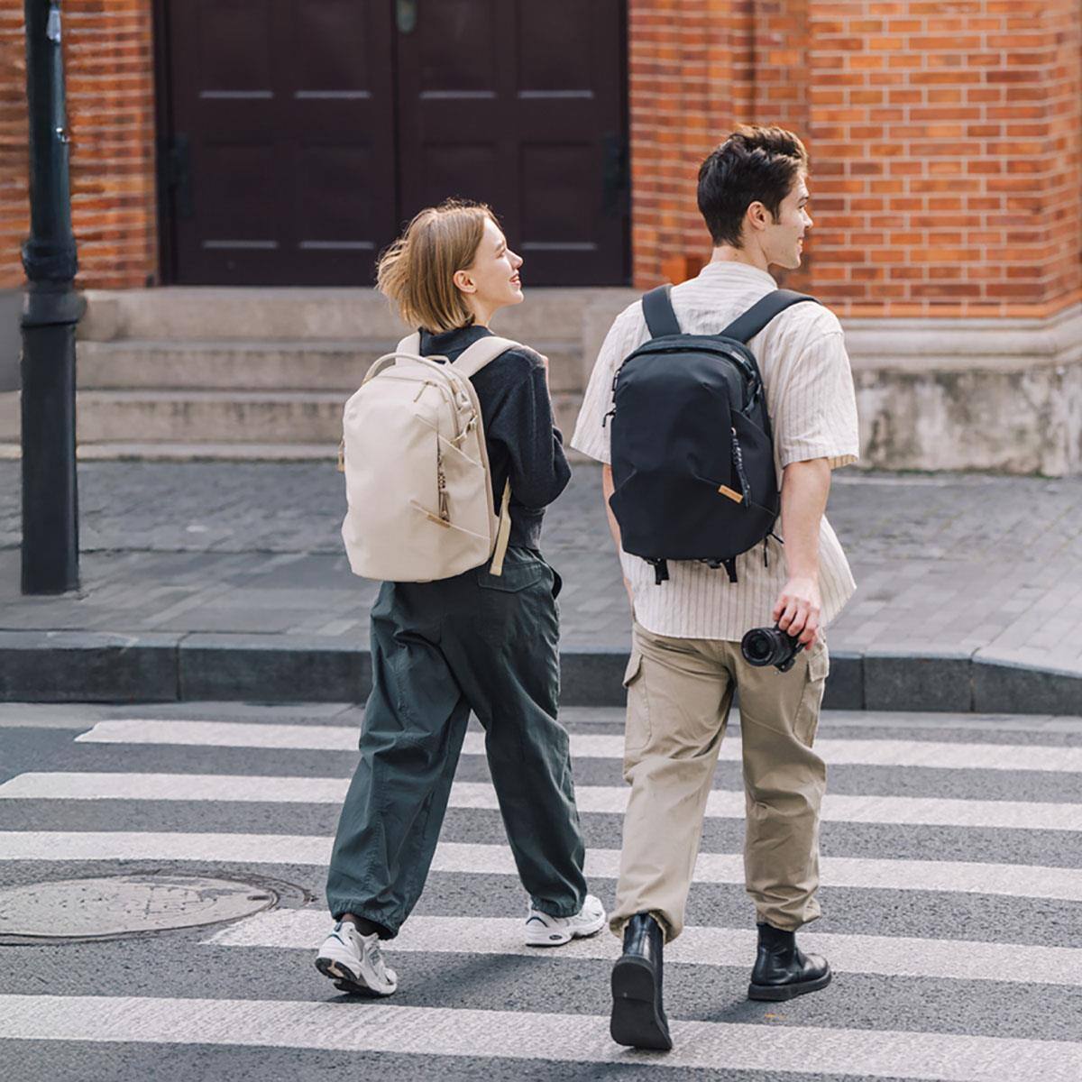 Alt View 1. PGYTECH - PGYTECH OneGo Lite Backpack 16L Cream.