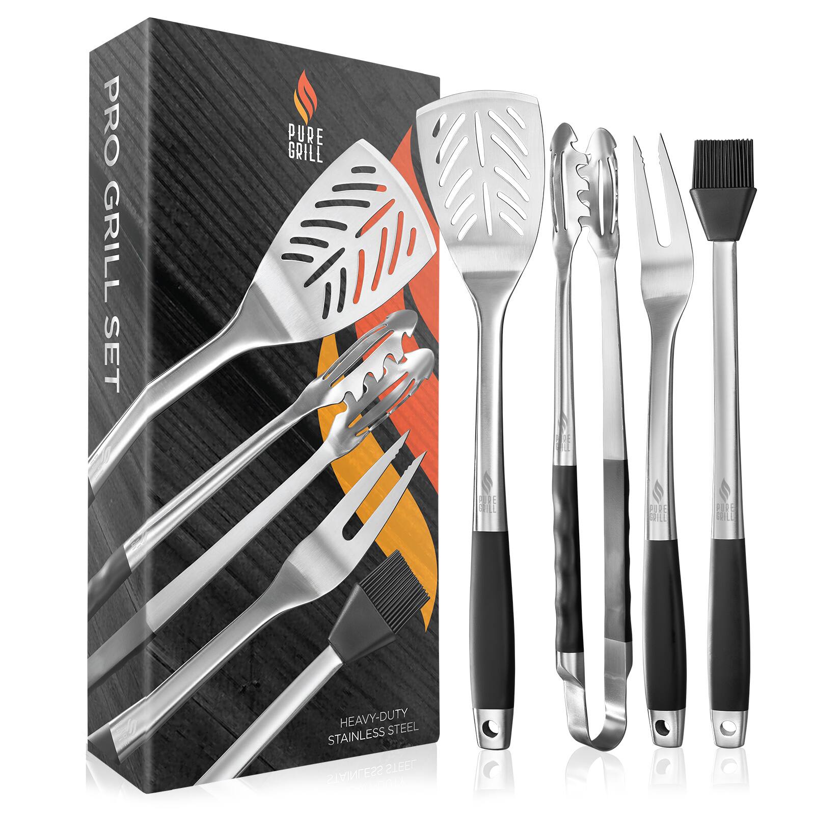 PRO GRILL SET  
PURE GRILL  
THE DORE CILL 2106  
HEAVY-DUTY STEEL STAINLESS