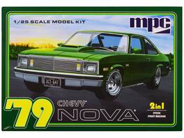 Skill 2 Model Kit 1979 Chevrolet Nova 2-in-1 Kit 1/25 Scale Model by MPC - Multicolor