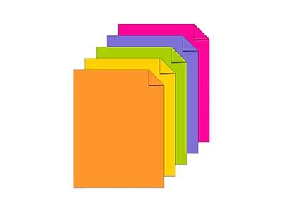 Alt View 1. Astrobrights - 65 lb. Cardstock Paper, 8.5" x 11", 250 Sheets/Pack - Assorted Colors.