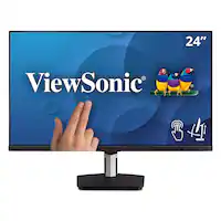 ViewSonic - TD2455 24" IPS LED FHD Touch Screen Monitor (DisplayPort, HDMI, USB) - Black - Front_Zoom