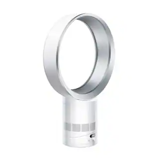Front. Dyson - Cool CF1 Adjustable Bladeless Desk Fan w/ Air Multiplier Technology - White/Silver.