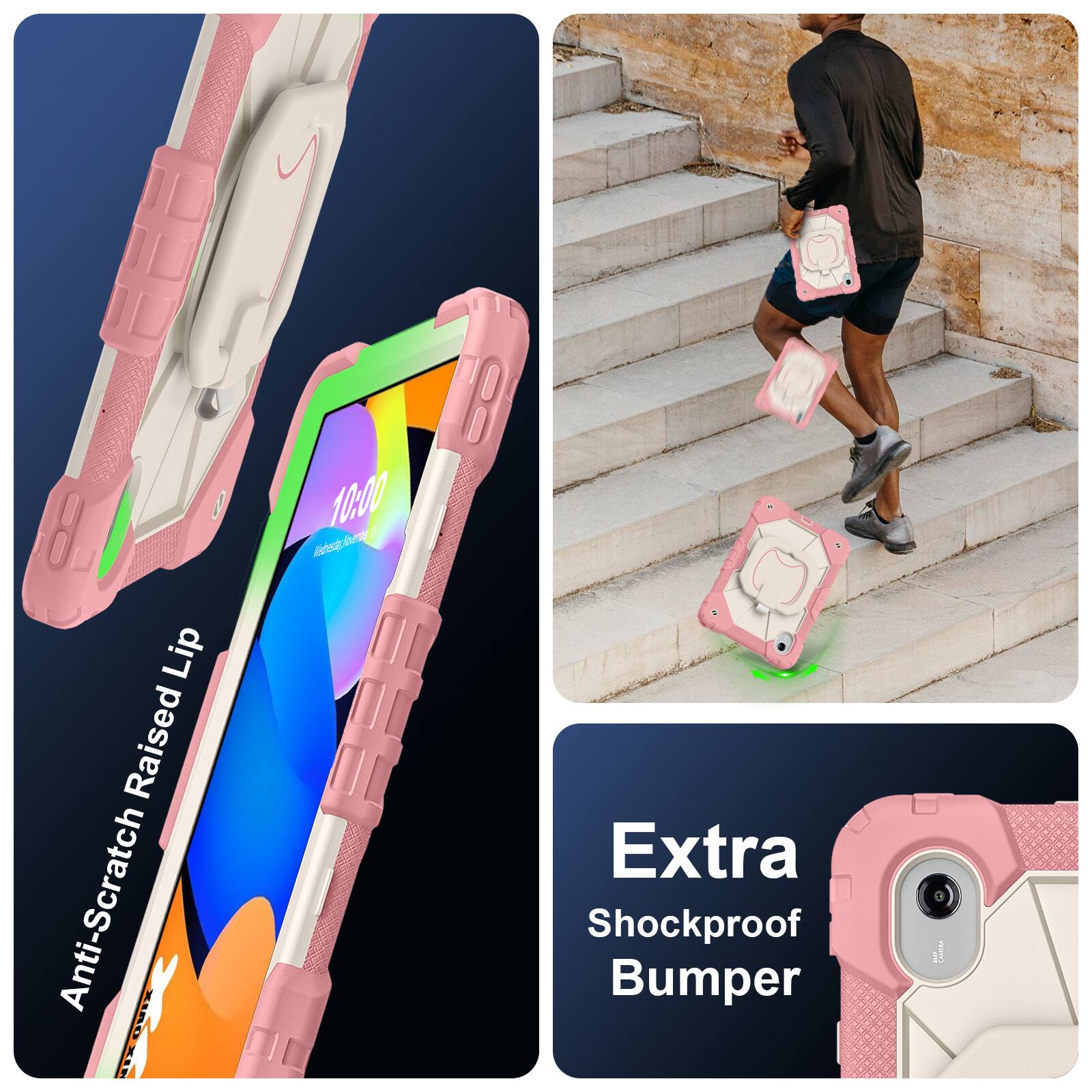 10:00 PM  
Anti-Scratch Raised Lip  
Extra Shockproof Bumper