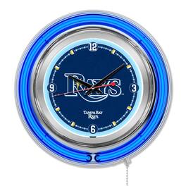 Holland Bar Stool Co. - Tampa Bay Rays Double-Walled Neon Clock - Multicolor