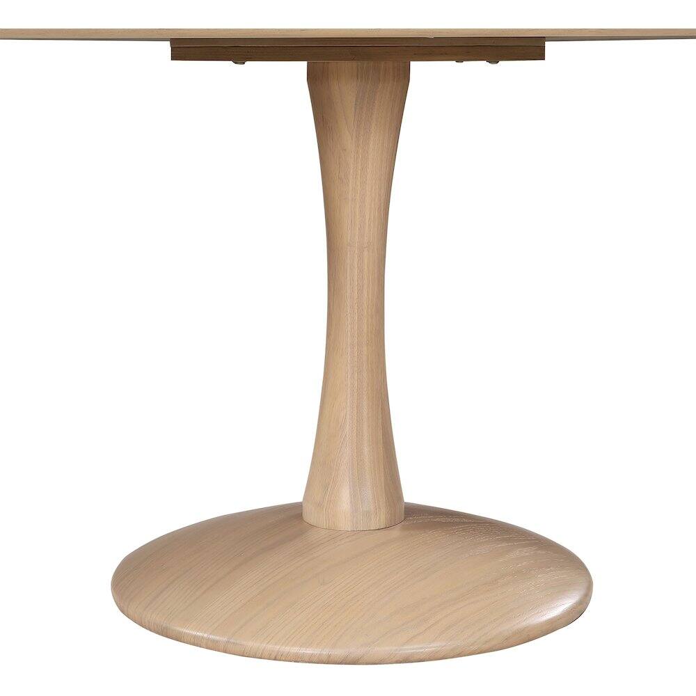 Alt View 3. Meridian Furniture - Holly Natural Oak Dining Table - Brown.