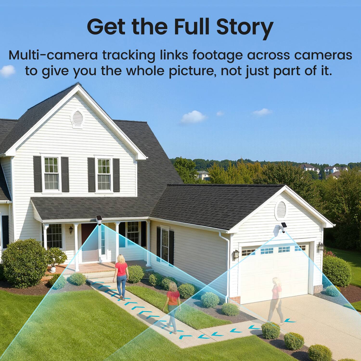 Get the Full Story  
Multi-camera tracking links footage across cameras to give you the whole picture, not just part of it.