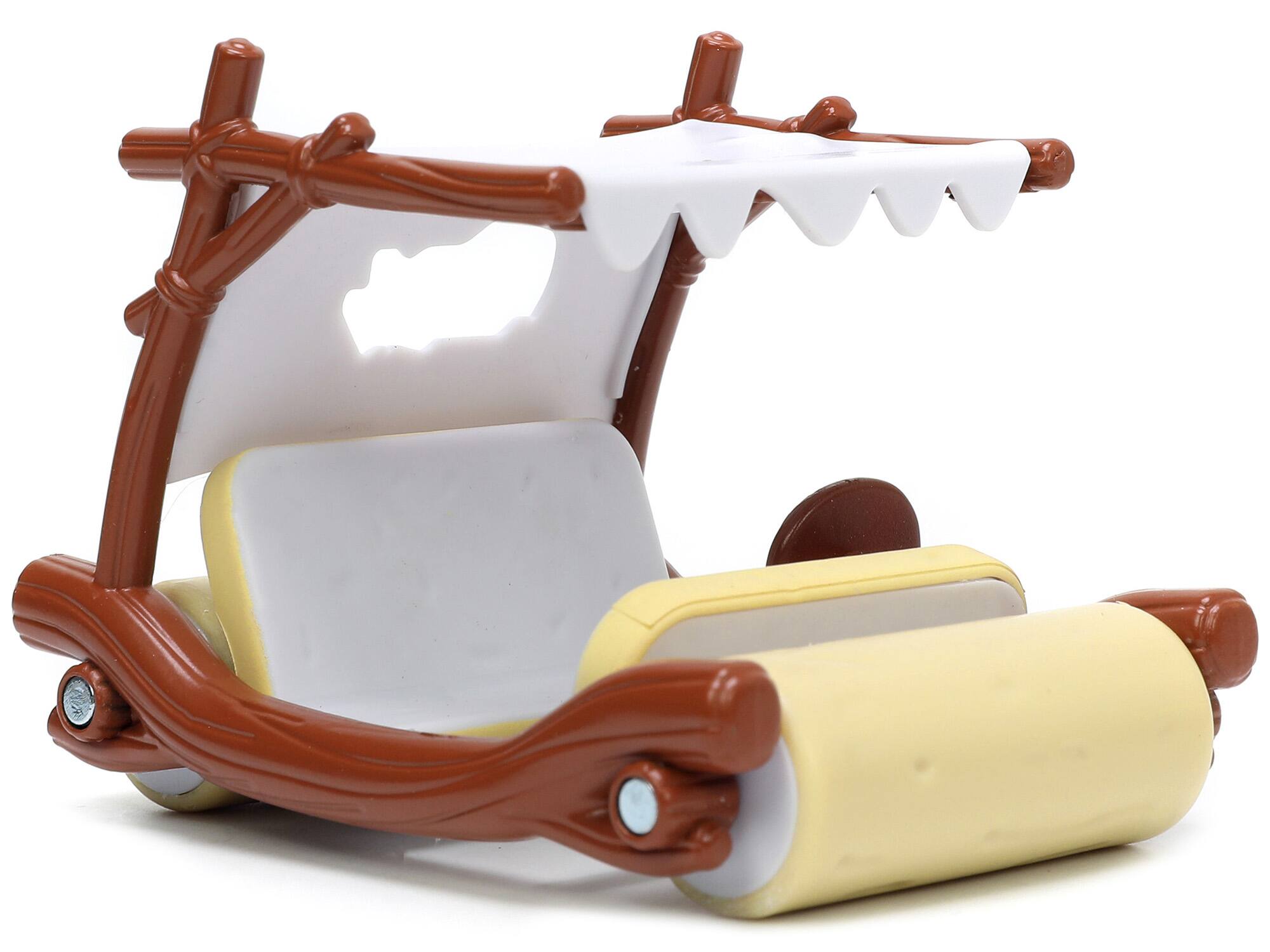 Alt View 3. Jada Toys - Jada Toys - 1:32 Flintstones Flintmobile with Fred Nano Figure   - COLLECTIBLES - Multicolor.