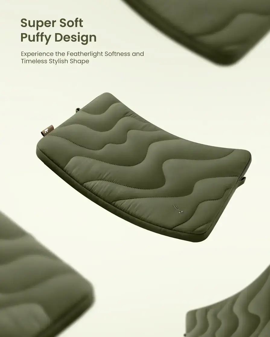 Super Soft Puffy Design Experience the Featherlight Softness and Timeless Stylish Shape.