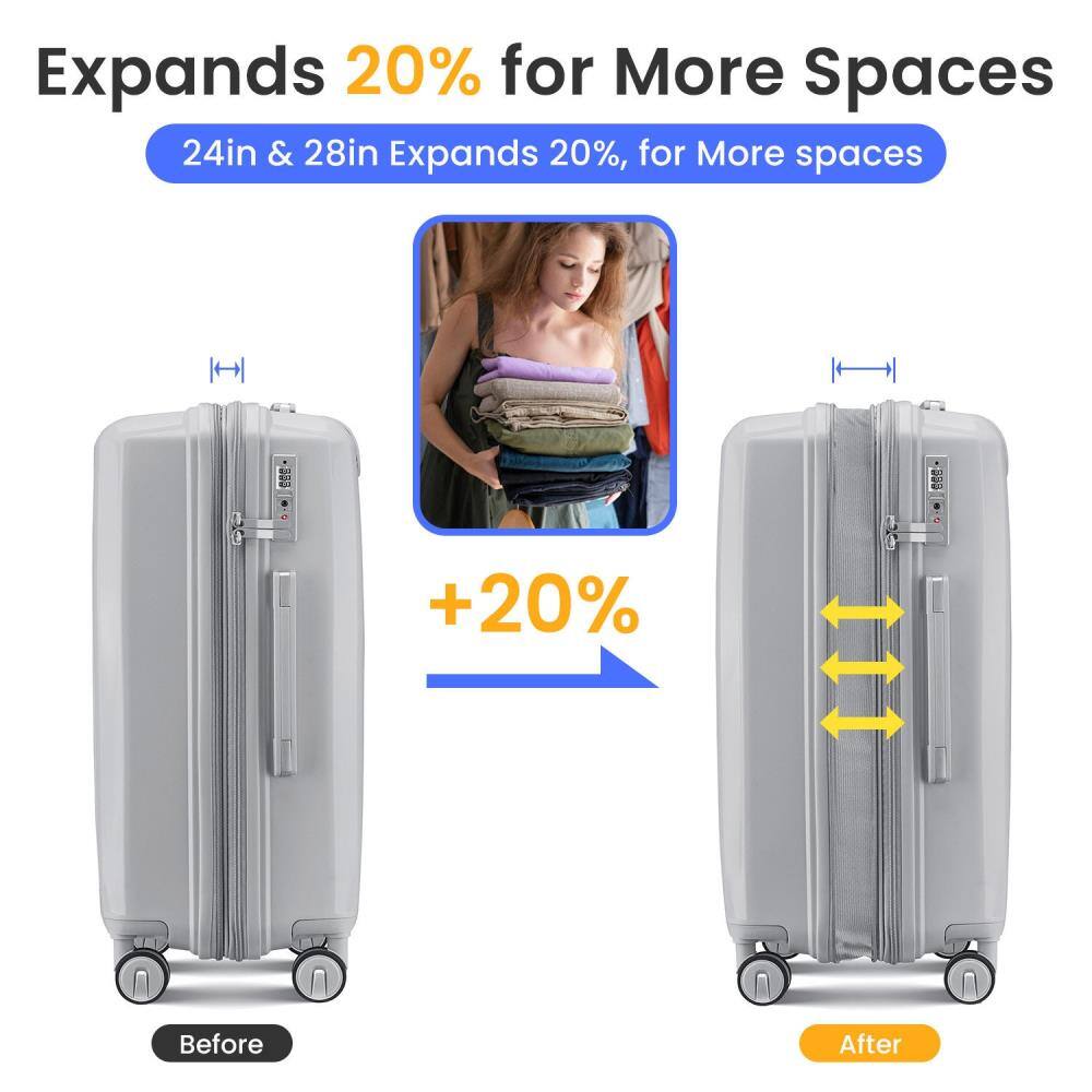 Expands 20% for More Spaces

24in & 28in Expands 20%, for More spaces

+20%

Before

After