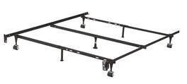 Kings Brand Furniture - Twin/Full/Queen Metal Bed Frame (Center Support) - Black