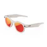 Oakley Meta - HSTN glasses - with Meta AI, Audio, Photo, Video, Compatibility - Prizm Ruby Lenses - Warm Grey