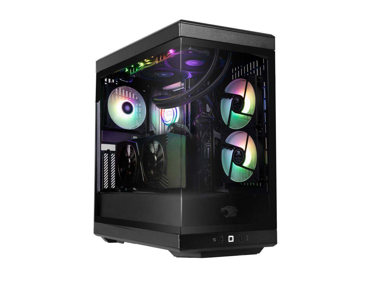 Alt View 1. iBUYPOWER - iBUYPOWER Gaming Desktop PC Y40BI7N5701 Intel Core Ultra 7 265F 32GB DDR5 1TB NVMe SSD GeForce RTX 5070 Windows 11 Home - Black.
