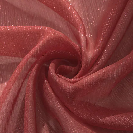 Front. RT Designers Collection - Ramallah Lonnie Red Grommet Curtain Panel - 54x90 Inches for Elegant Window Treatment - Red.