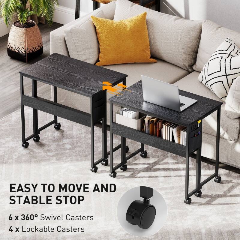 EASY TO MOVE AND STABLE STOP  
6 x 360° Swivel Casters  
4 x Lockable Casters