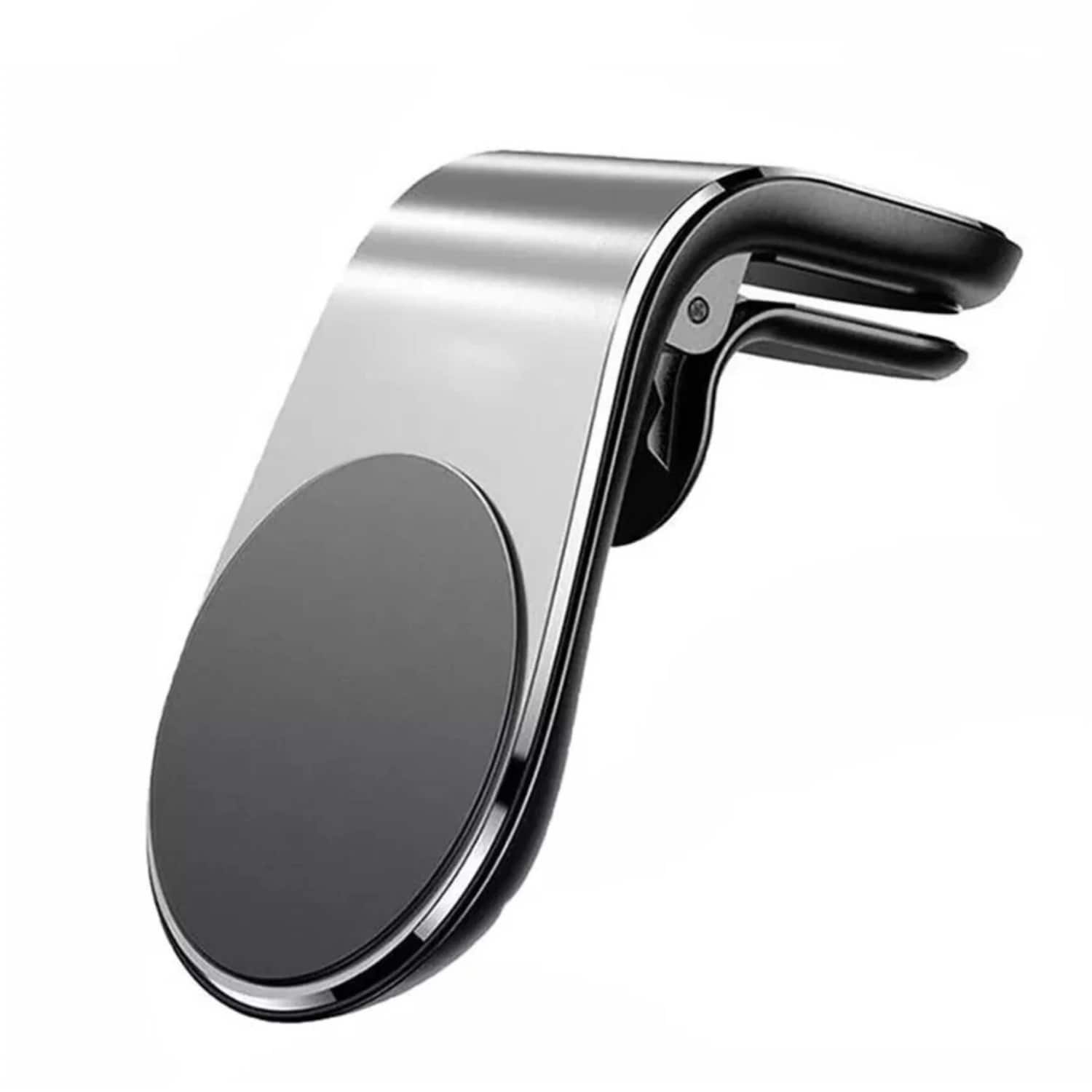 Front. Stock Preferred - Magnetic Car Air Vent Phone Mount Holder Silver - Silver.