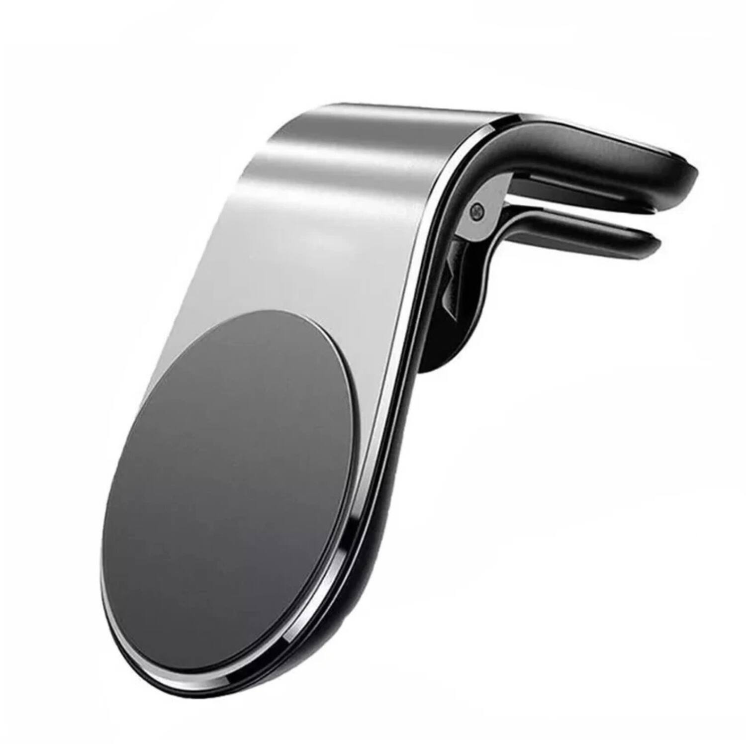 Front. Stock Preferred - Magnetic Car Air Vent Phone Mount Holder Silver - Silver.