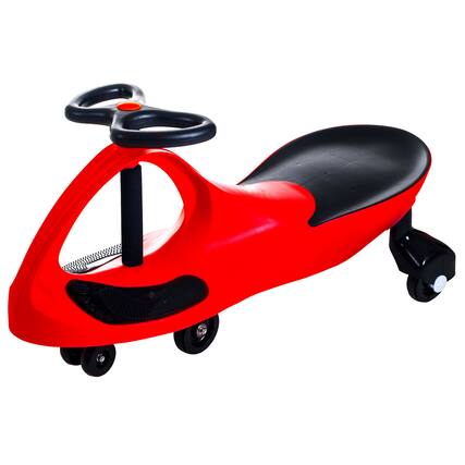 Front. Lil Rider - Wiggle Car for Ages 3 and Up - Twist, Wiggle, and Go (Red).