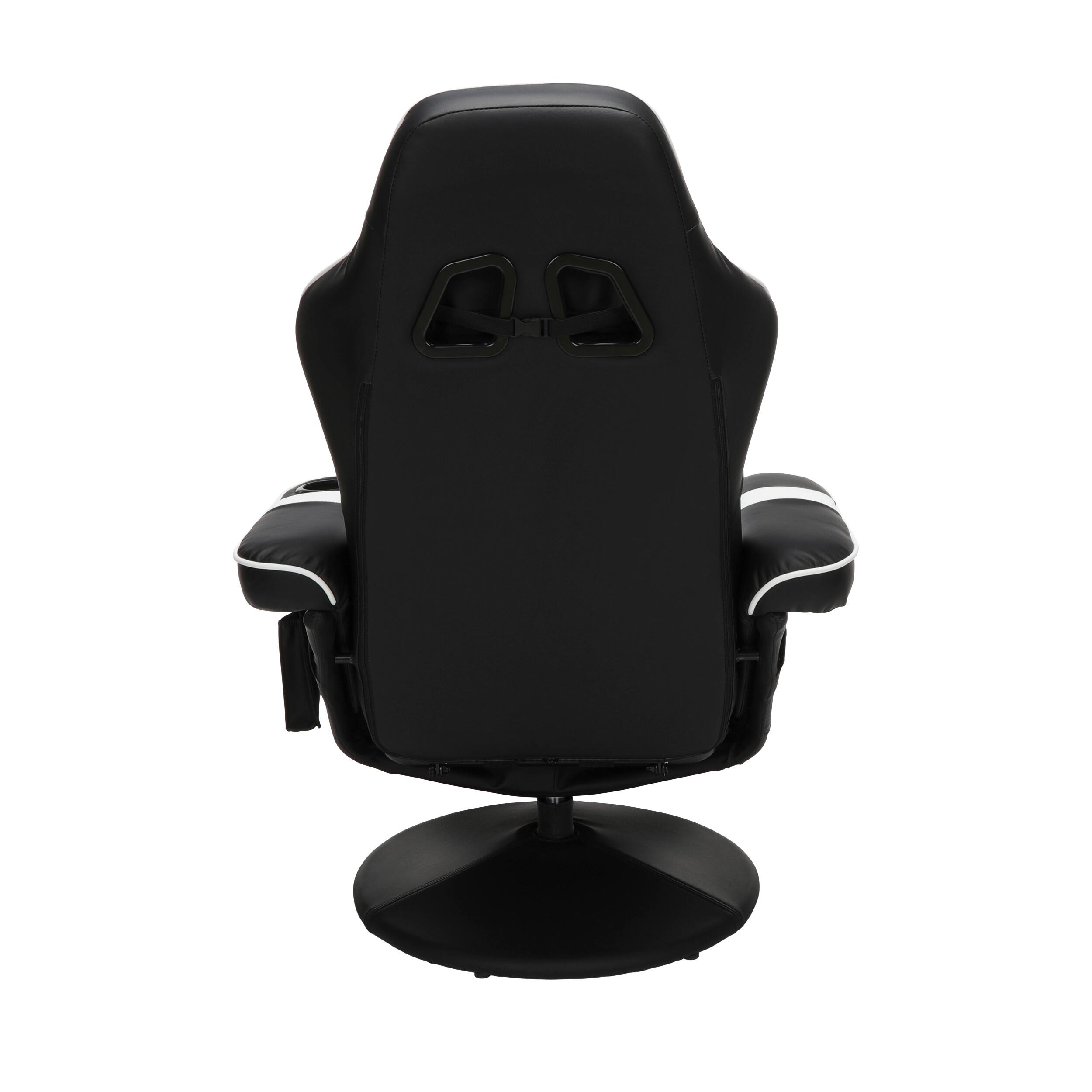 Back. Respawn Products - RESPAWN 900 Gaming Recliner - Reclining Gaming Chair with Footrest, Gaming Chair Recliner - White - White.