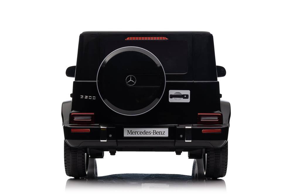 Angle. BreeBe - Licensed Mercedes-Benz G500 24V Kids Ride-On, Remote Control, 3 Speeds, Power Display, Bluetooth, LED, Safety Belt - Black.