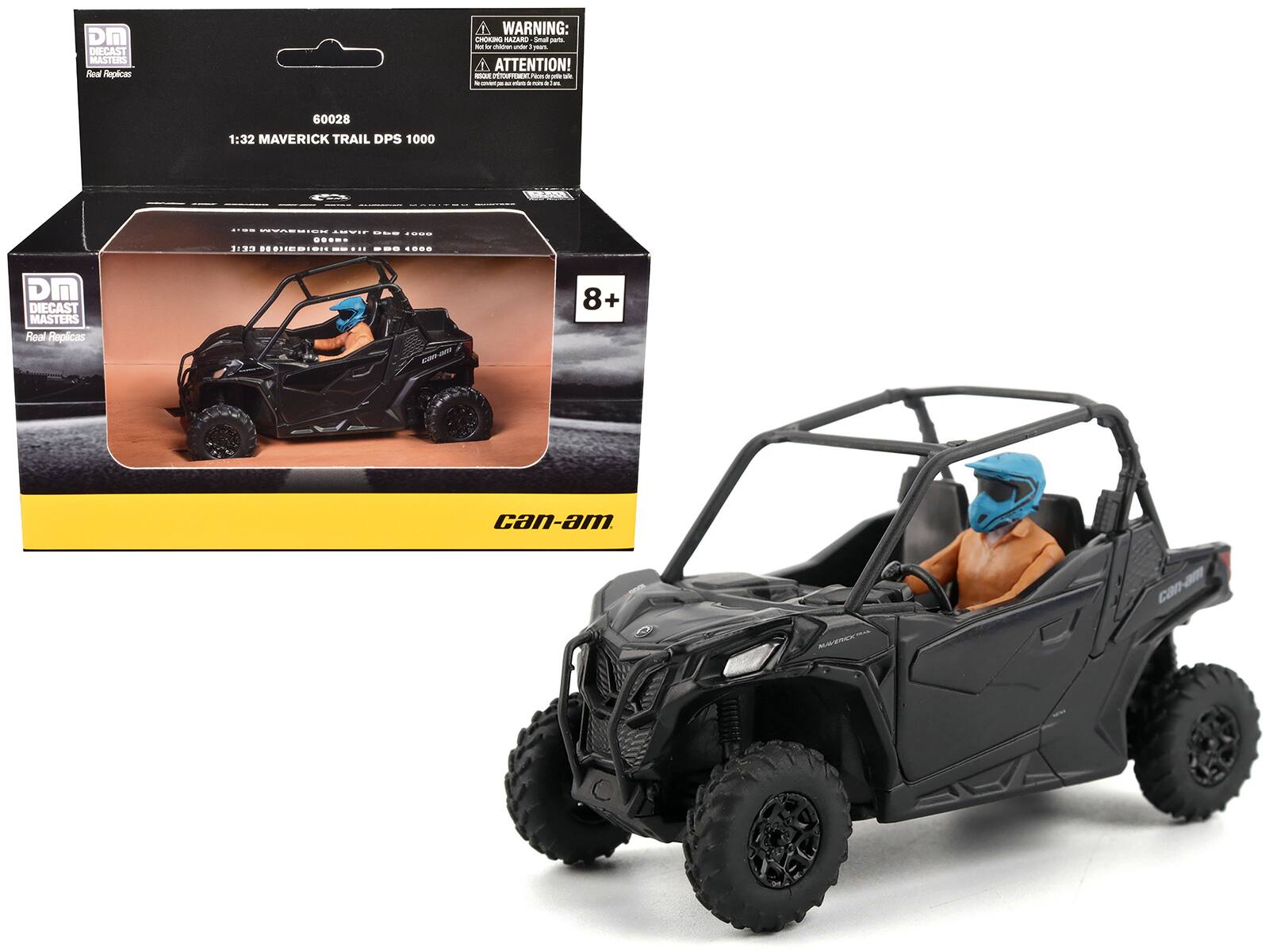 Can-Am Maverick Trail DPS 1000 Matt Black with Driver Figure 1/32 Diecast Model by BRP Models price history on PriceWatchPro