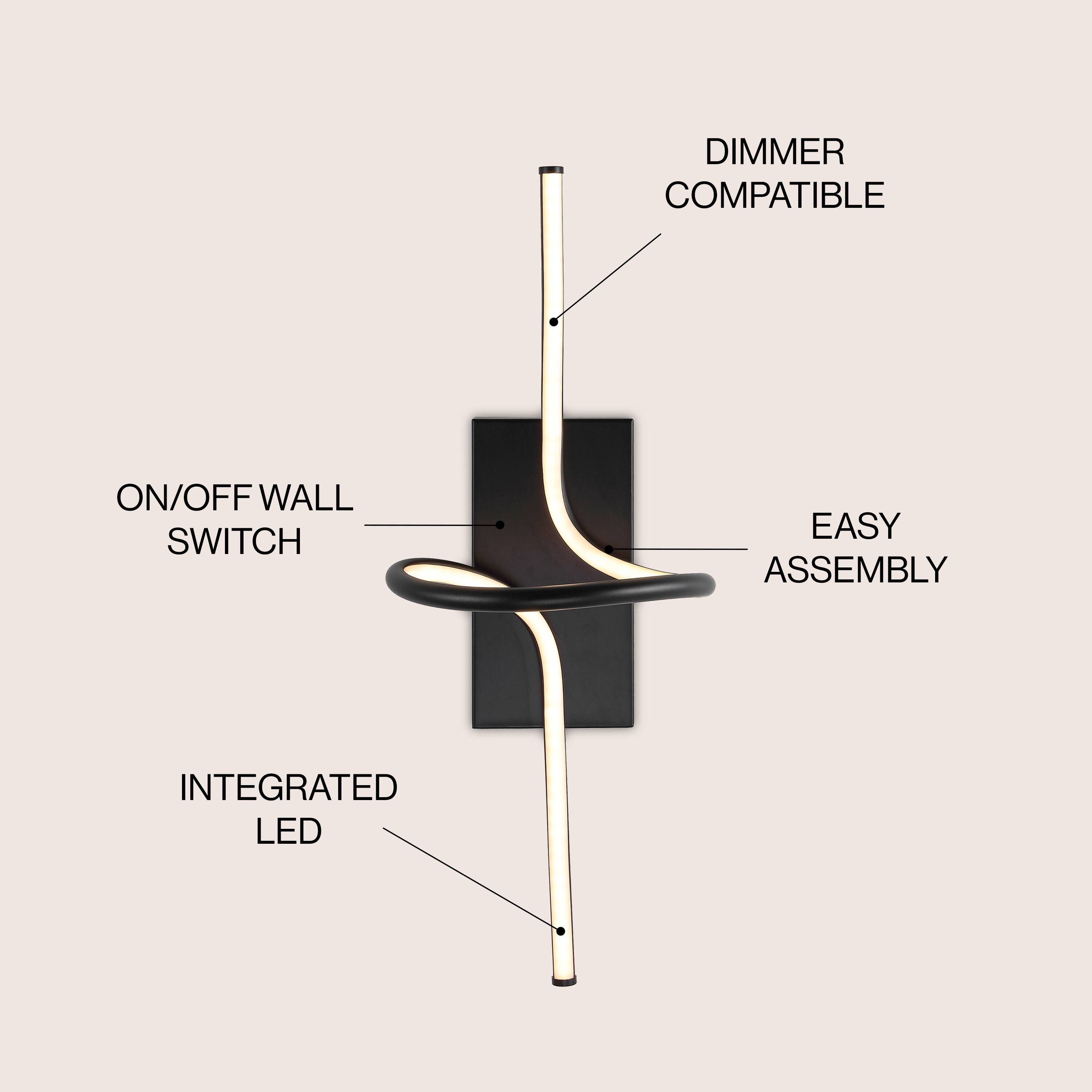 DIMMER COMPATIBLE  
ON/OFF WALL SWITCH  
EASY ASSEMBLY  
INTEGRATED LED