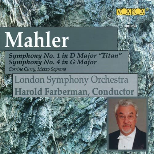 Harold Farberman - Mahler Symphonies Nos. 1 & 4  - COMPACT DISCS