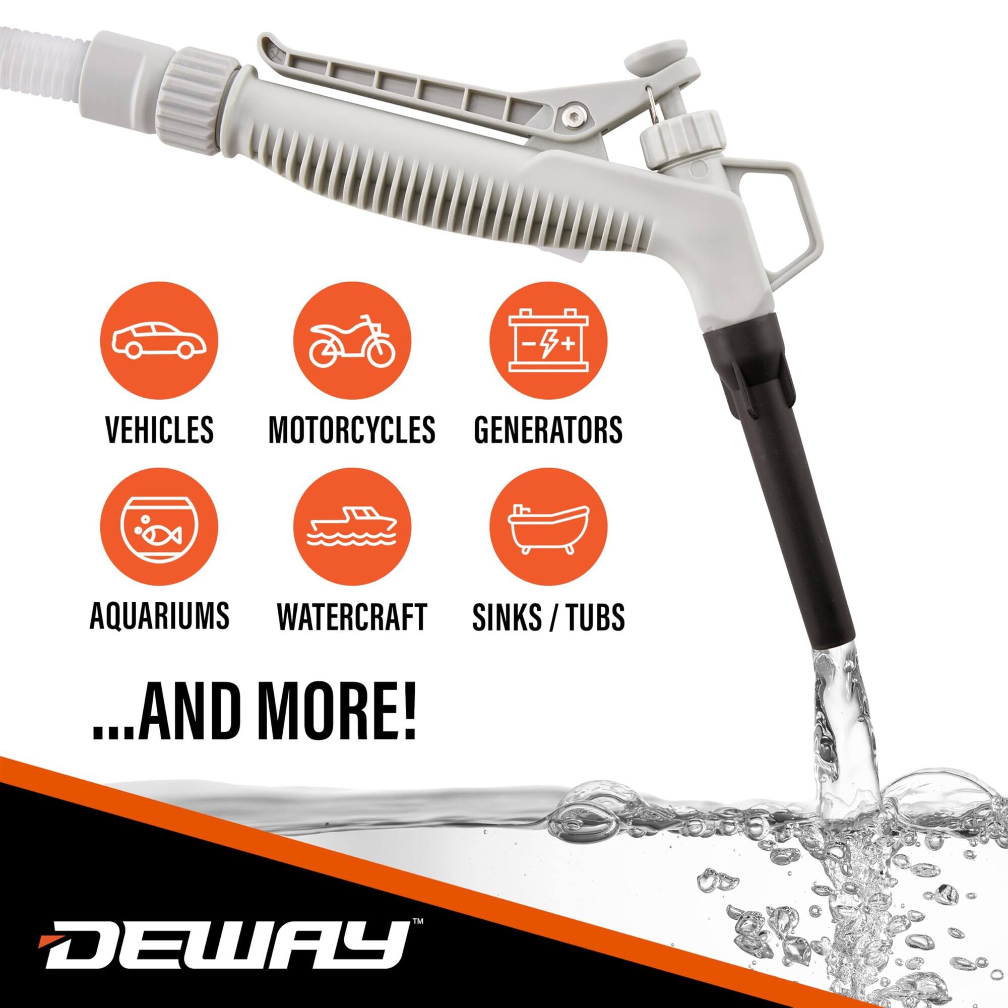 VEHICLES, MOTORCYCLES, GENERATORS, AQUARIUMS, WATERCRAFT, SINKS / TUBS, ...AND MORE! DEWAY