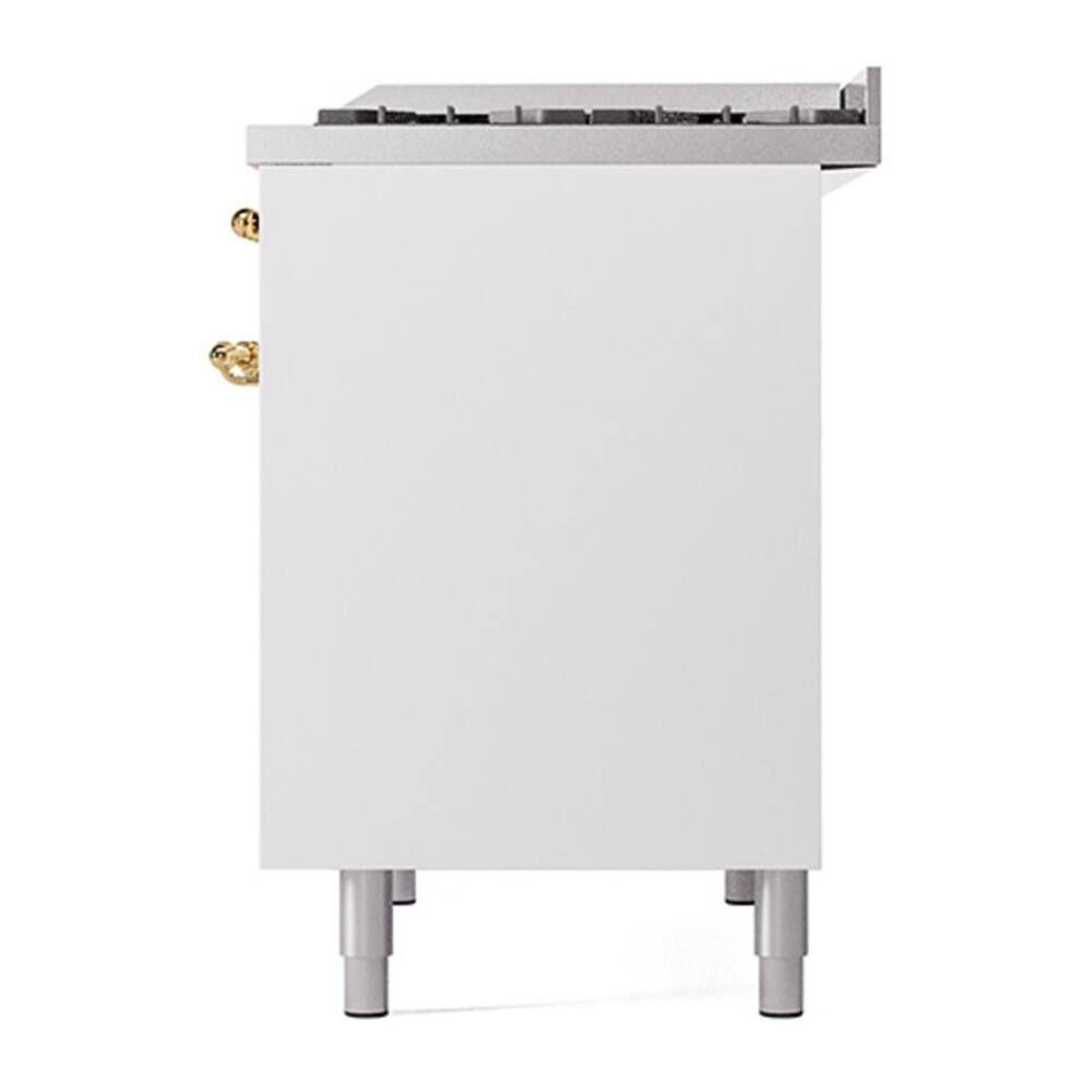 ILVE Nostalgie II Series 40 in. Dual Fuel Range with 6 Sealed Burners ...