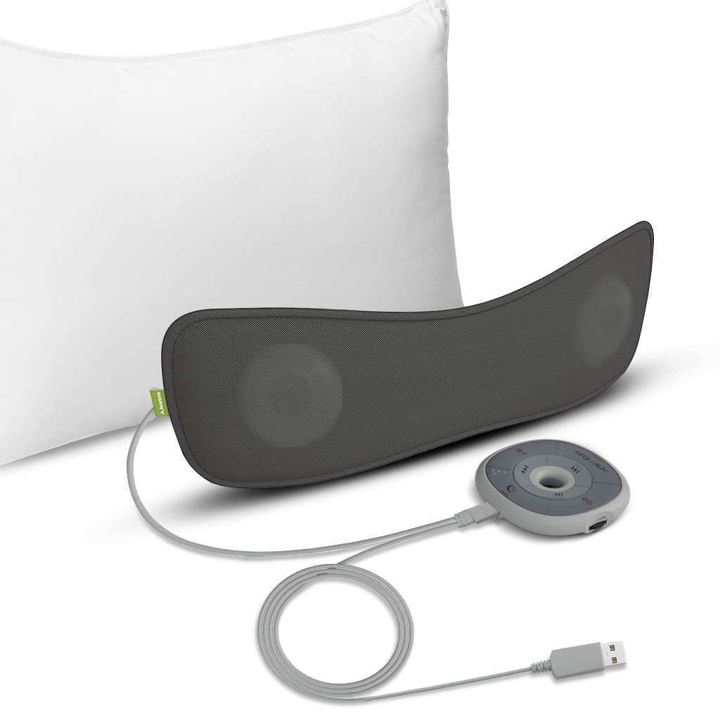 Avantree - Slumber - Pillow Speaker for Sleeping, Private Audio with Built-in White Noise, Bluetooth & AUX Support, Volume Control