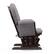 Alt View 15. Storkcraft - Hoop Glider and Ottoman - Espresso/Gray Swirl.