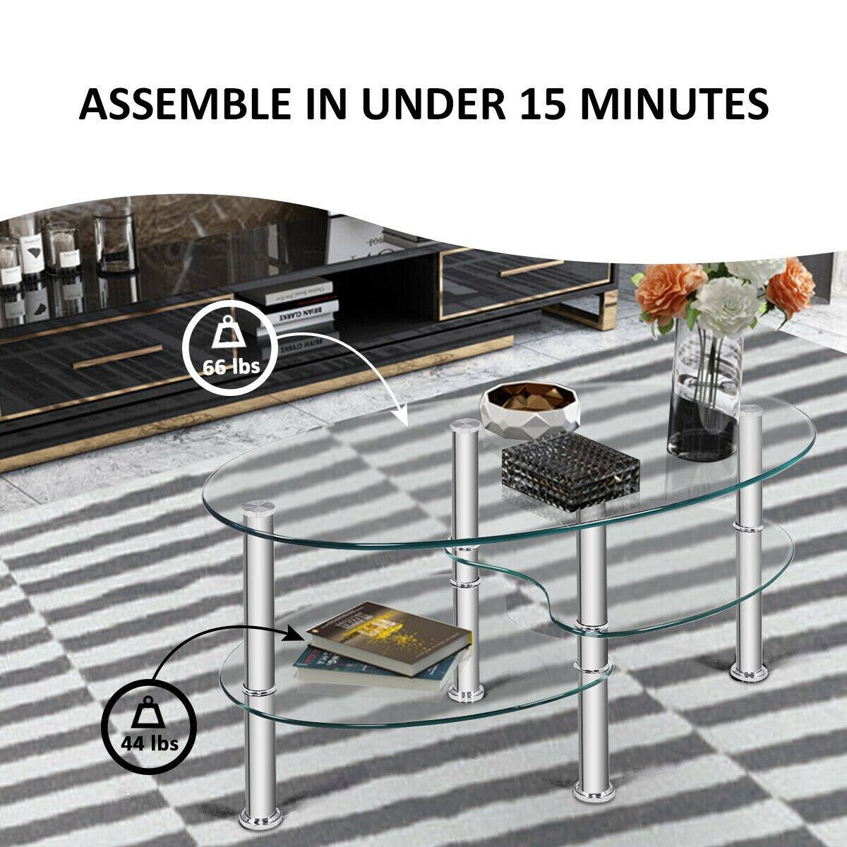 ASSEMBLE IN UNDER 15 MINUTES

66 lbs

44 lbs