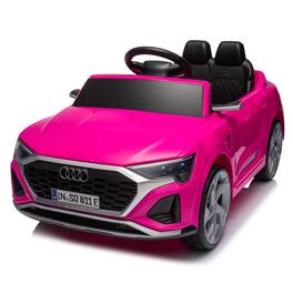 ELEMENT ACE - 12V Kids Ride On Electric Car with Remote Control, Dual Drive, Suspension, Adjustable Speeds, Music and LED Lights - Pink