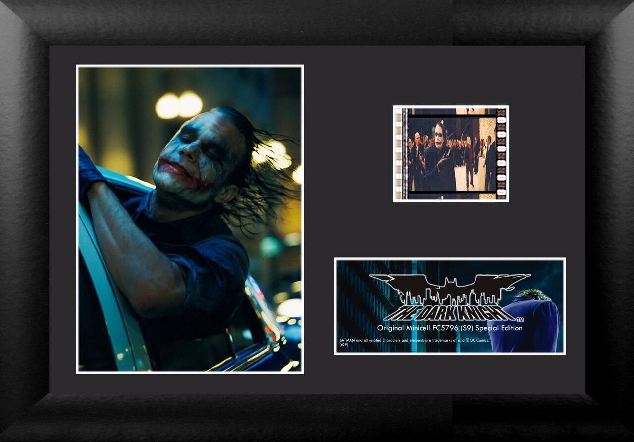 Trend Setters - Batman: The Dark Knight (The Joker) Minicell FilmCells Framed Desktop Presentation USFC5796 - Multicolor