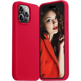 Entronix - Case for iPhone 16 Pro Max - Soft-Touch Silicone - Red