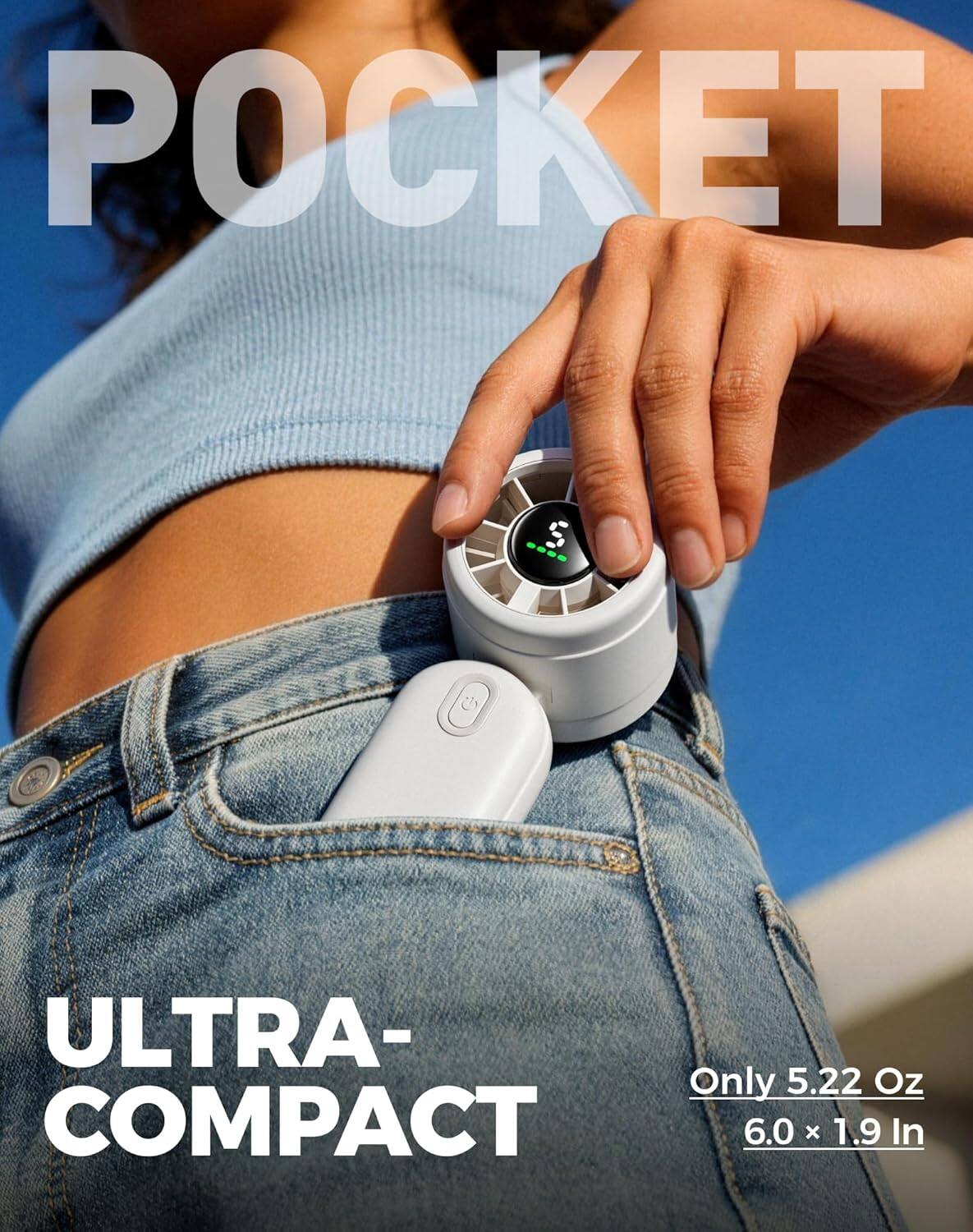 POCKET  
ULTRA-COMPACT  
Only 5.22 Oz  
6.0 x 1.9 In