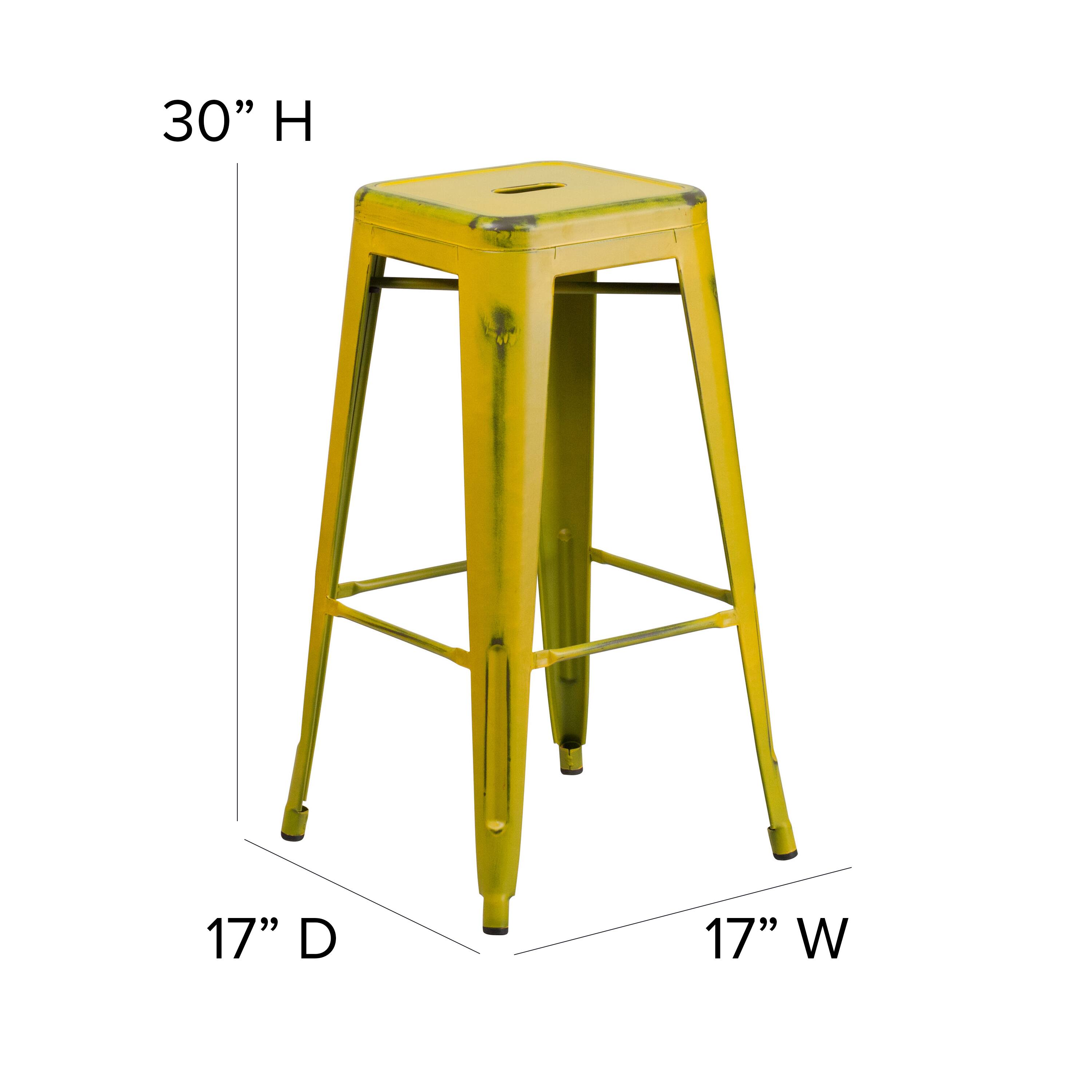 30" H  
17" D  
17" W