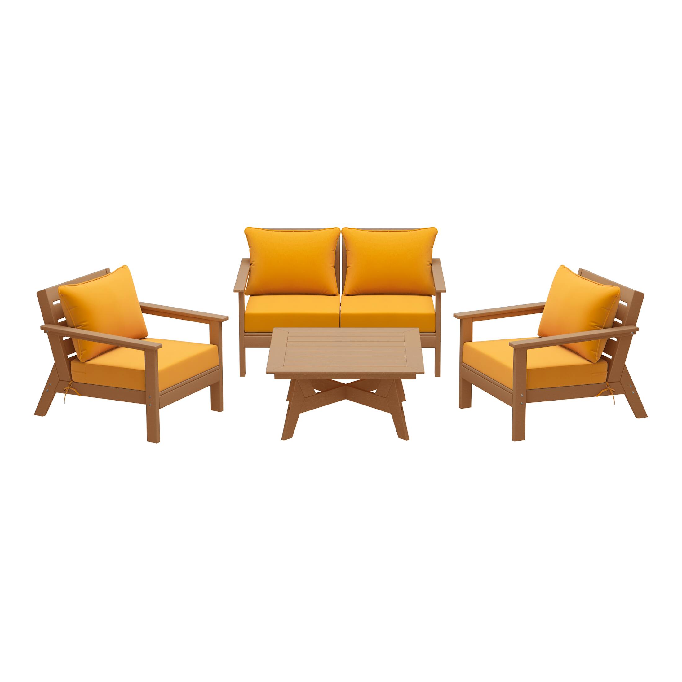 Teak/Yellow