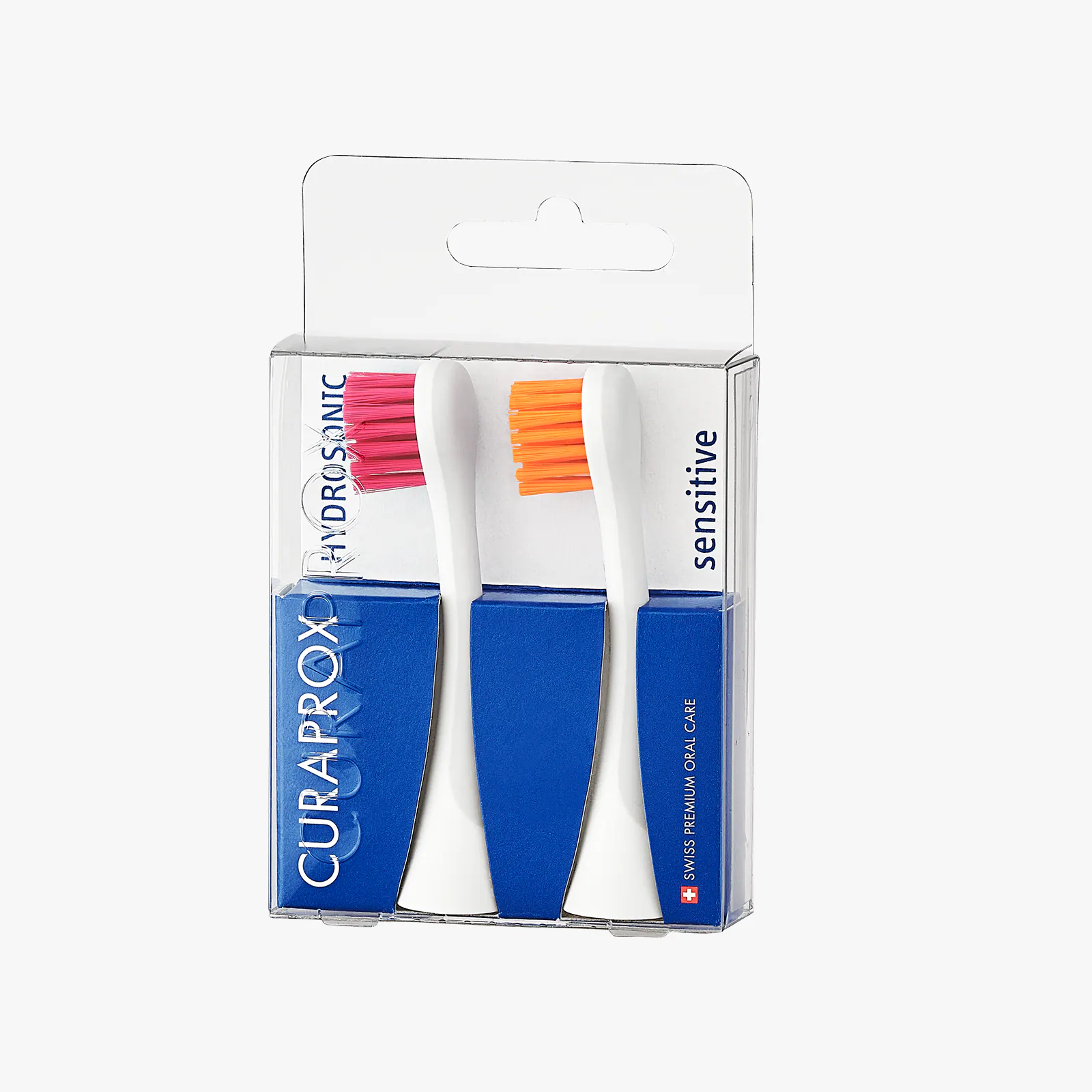 Curaprox - Brush Head Hydrosonic, Sensitive, 2 pcs - Magenta/Orange