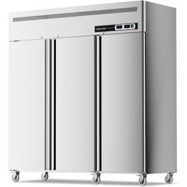 Coolake - Commercial Freezer Refrigerator Combo, 72” W 54 Cu.ft Upright Freezer - Stainless Steel