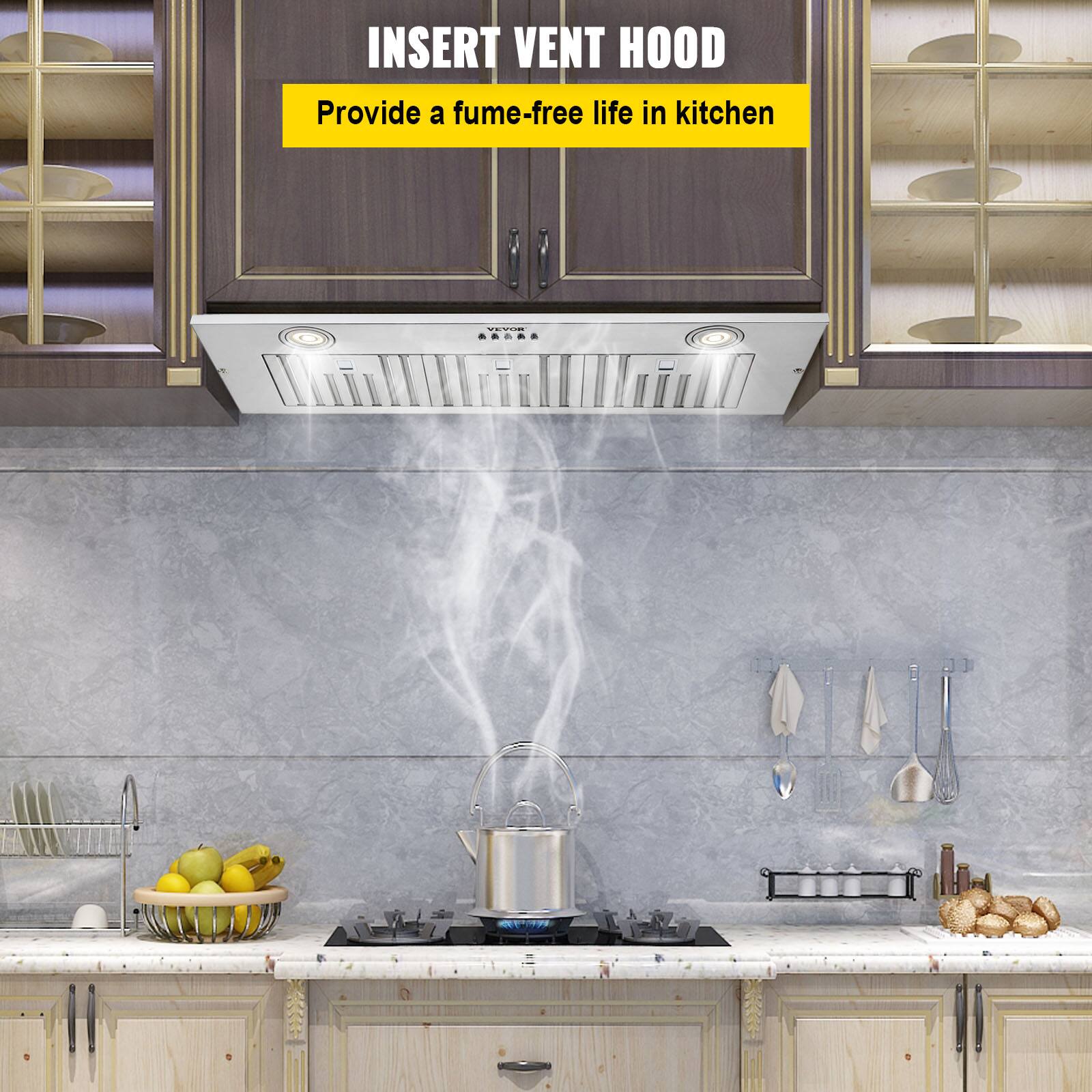 INSERT VENT HOOD  
Provide a fume-free life in kitchen