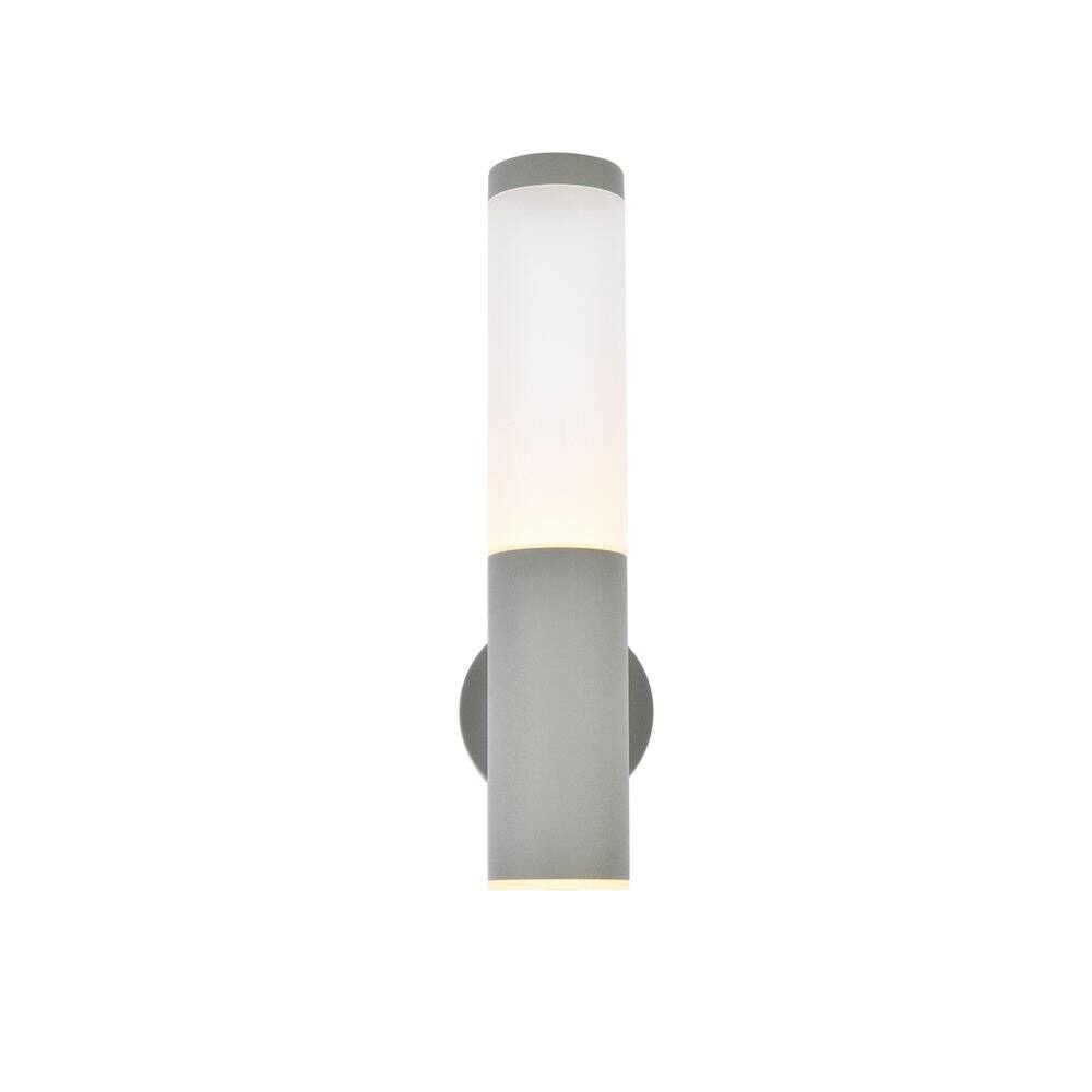 Alt View 3. Living District - Raine Integrated Led Wall Sconce In Silver - Silver.