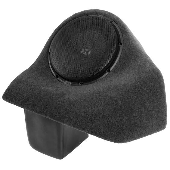 Alt View 2. NVX - BOOST Box Custom Fit 10" 350W RMS Loaded Sealed Subwoofer Enclosure for 2006-2013 Chevrolet C6 Corvette - Black.