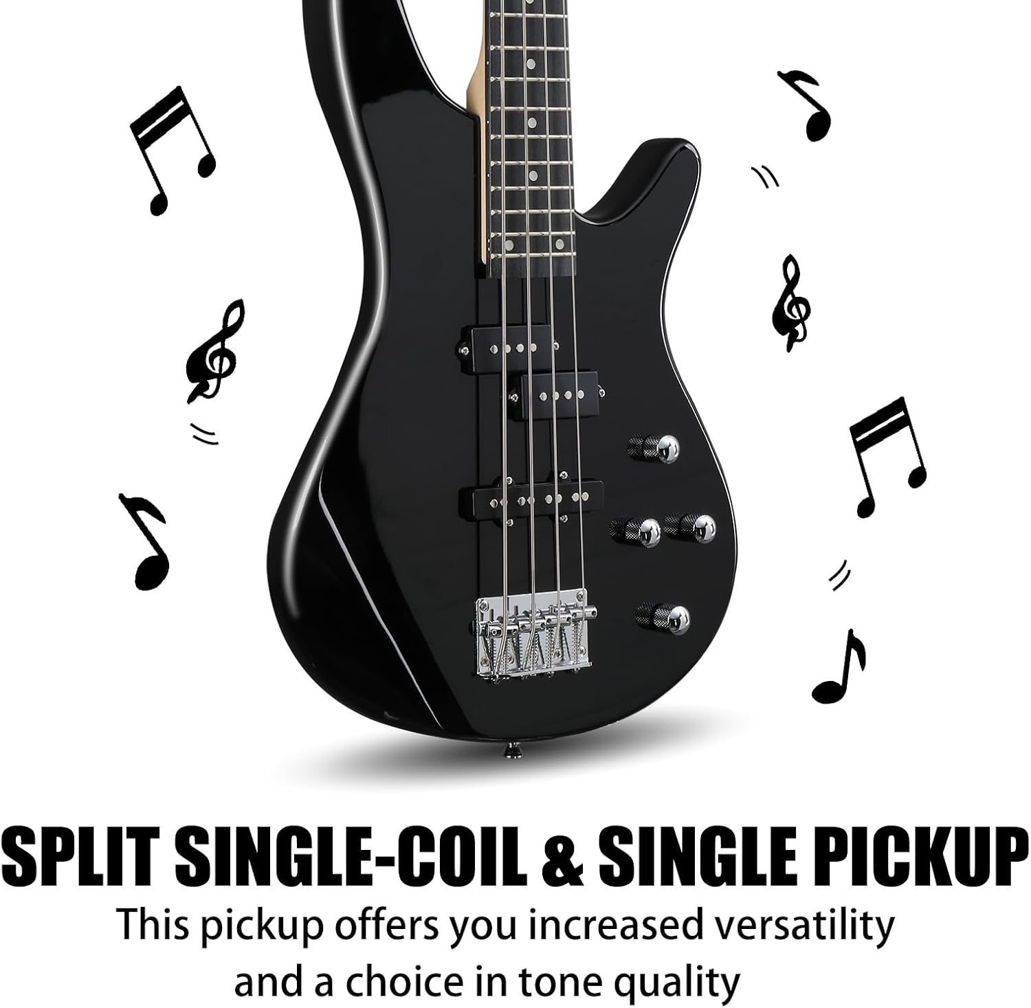 SPLIT SINGLE-COIL & SINGLE PICKUP

This pickup offers you increased versatility and a choice in tone quality