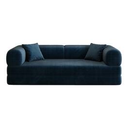 Boyel Living - Blue Fabric Sofa 78.8-in L x 35.5-in W x 26.1-in H - Blue