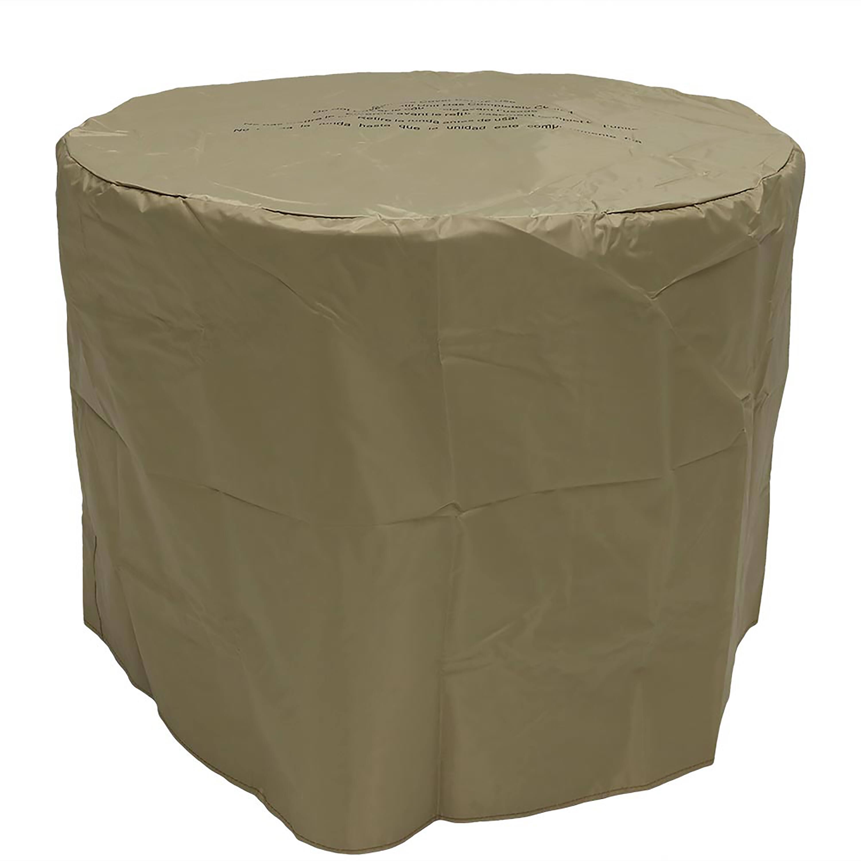 Alt View 5. Sunnydaze - 29 in Faux Rope Barrel Propane Gas Fire Pit Table with Lava Rocks - Light Brown.