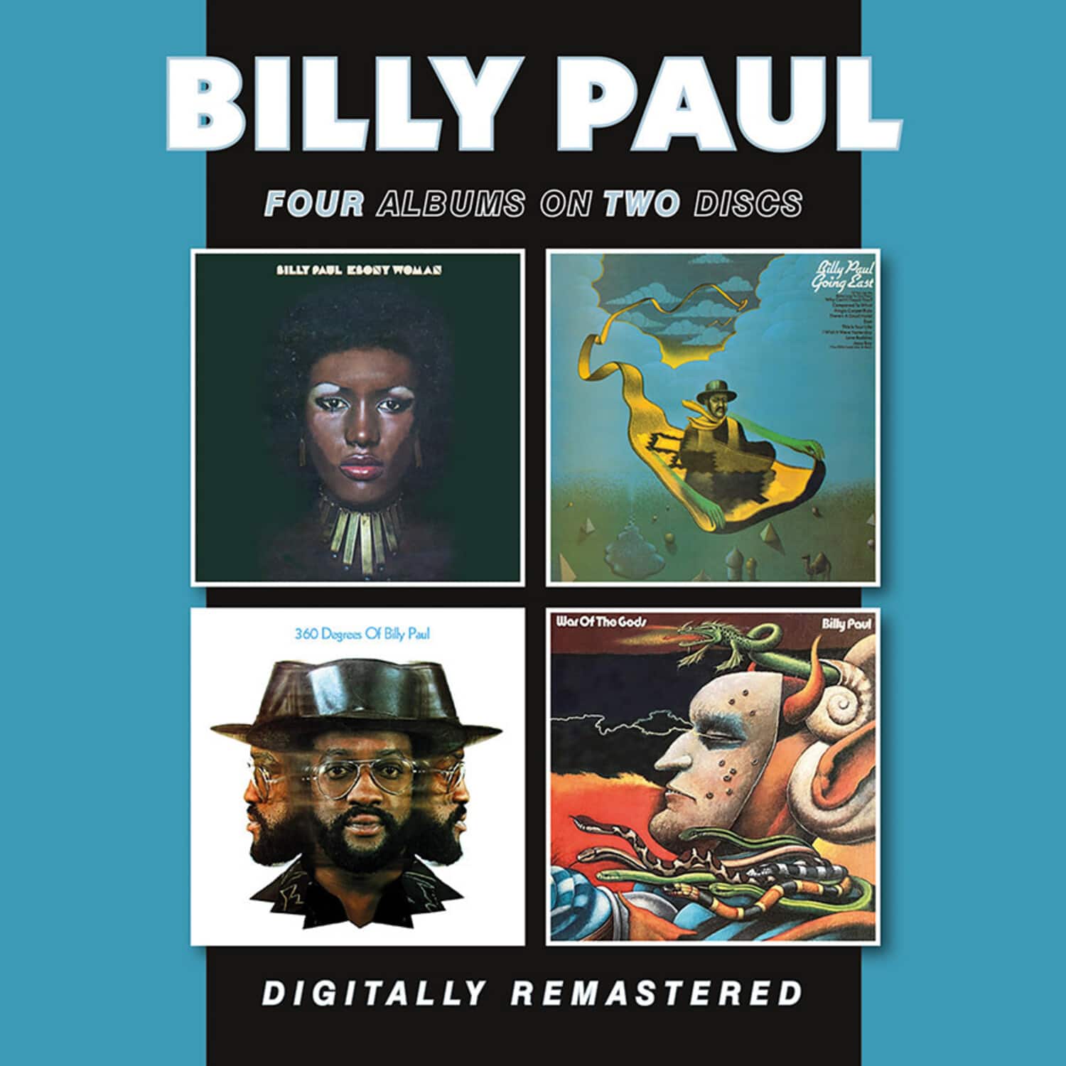 Billy Paul - Ebony Woman / Going East / 360 Degrees Of Billy Paul / War Of The Gods   - COMPACT DISCS [CD]